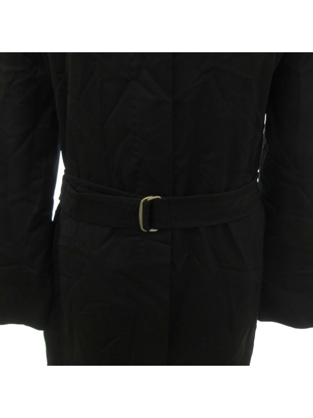 Max Mara White Tag Soutien Collar Coat with Long Belt Black 38 - Picture 9 of 9